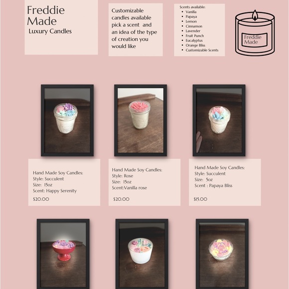 Handmade Other - Hand Made Luxury Soy Candle -
